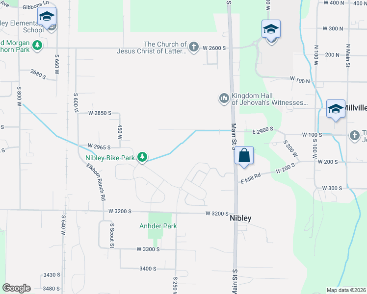 map of restaurants, bars, coffee shops, grocery stores, and more near South 275 West in Logan