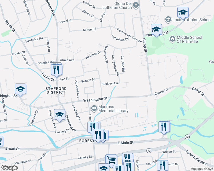 map of restaurants, bars, coffee shops, grocery stores, and more near 24 Buckley Avenue in Bristol