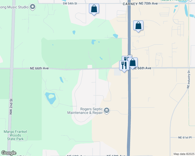 map of restaurants, bars, coffee shops, grocery stores, and more near 6531 Northeast 9th Court in Des Moines