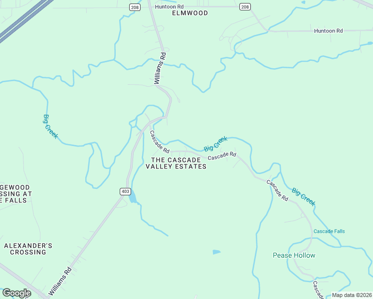 map of restaurants, bars, coffee shops, grocery stores, and more near 7036 Cascade Road in Painesville