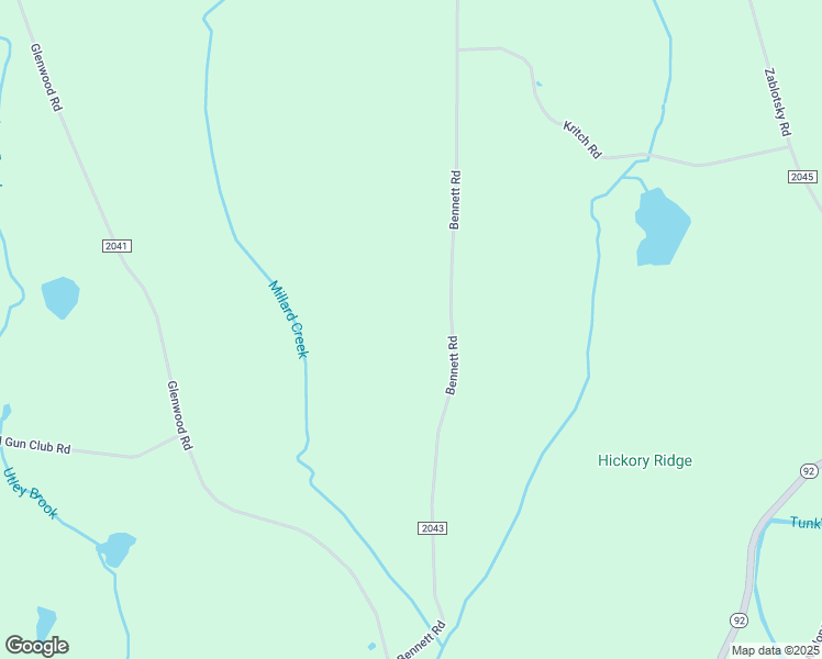 map of restaurants, bars, coffee shops, grocery stores, and more near 775 Bennett Road in Hop Bottom