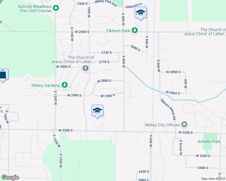 map of restaurants, bars, coffee shops, grocery stores, and more near 862 Garden Circle in Nibley