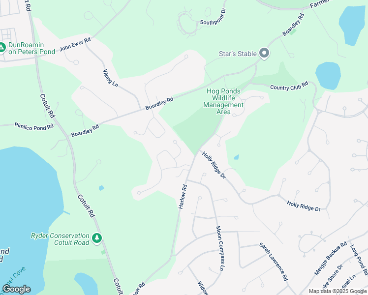 map of restaurants, bars, coffee shops, grocery stores, and more near 4 Muskegat Circle in Sandwich