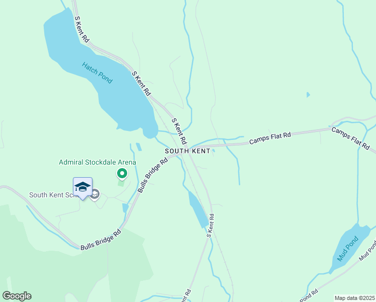 map of restaurants, bars, coffee shops, grocery stores, and more near Bulls Bridge Road & South Kent Road in Kent