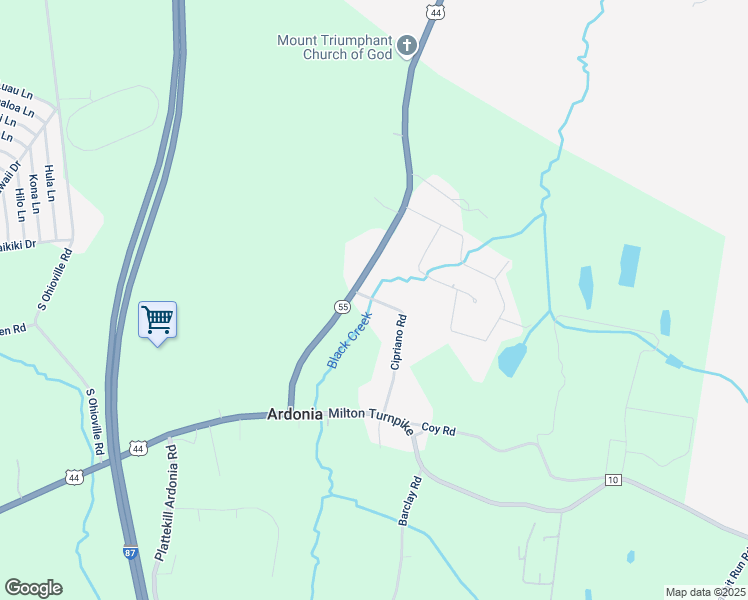 map of restaurants, bars, coffee shops, grocery stores, and more near 43 Cipriano Road in Clintondale