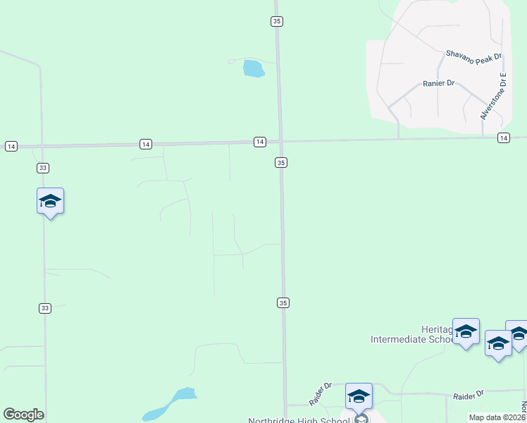 map of restaurants, bars, coffee shops, grocery stores, and more near 56255 County Road 35 in Middlebury