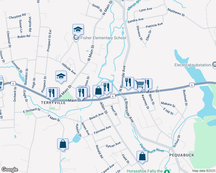 map of restaurants, bars, coffee shops, grocery stores, and more near 26 Burnham Street in Plymouth