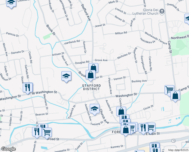 map of restaurants, bars, coffee shops, grocery stores, and more near 118 Stafford Avenue in Bristol