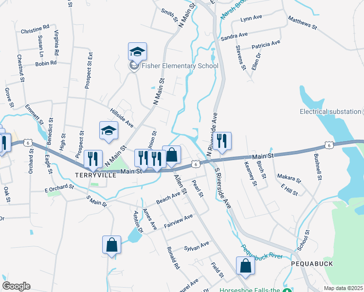 map of restaurants, bars, coffee shops, grocery stores, and more near 26 Burnham Street in Plymouth