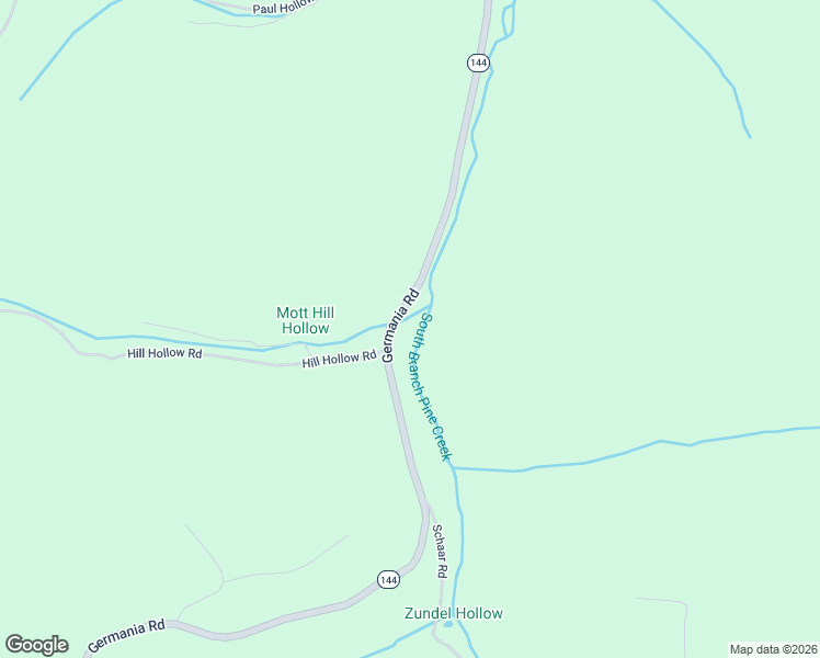 map of restaurants, bars, coffee shops, grocery stores, and more near 557-715 Germania Road in Galeton