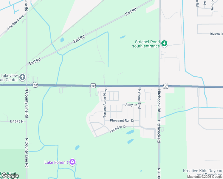 map of restaurants, bars, coffee shops, grocery stores, and more near 1204 U.S. 20 in Michigan City