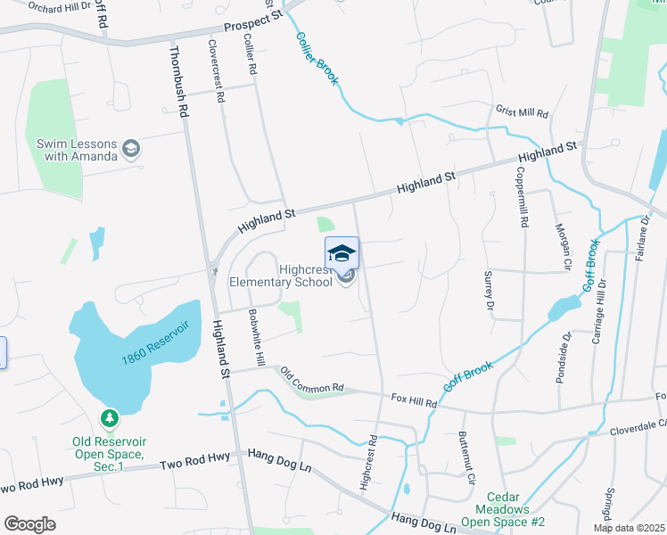 map of restaurants, bars, coffee shops, grocery stores, and more near 95 Highcrest Road in Wethersfield