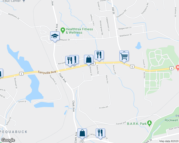 map of restaurants, bars, coffee shops, grocery stores, and more near 495 Barlow Street in Bristol