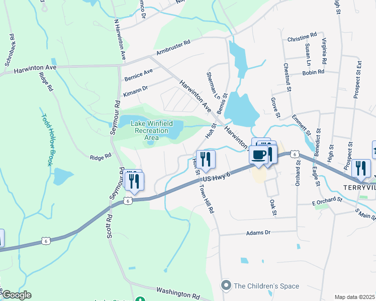 map of restaurants, bars, coffee shops, grocery stores, and more near 3 Holt Street in Plymouth