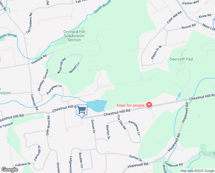 map of restaurants, bars, coffee shops, grocery stores, and more near 119 Wood Pond Road in Glastonbury