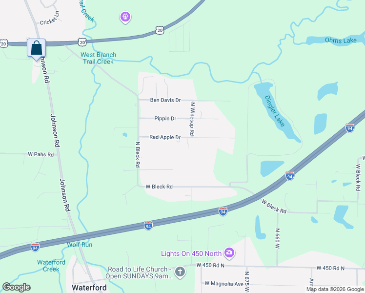 map of restaurants, bars, coffee shops, grocery stores, and more near 7014 Red Apple Drive in Michigan City