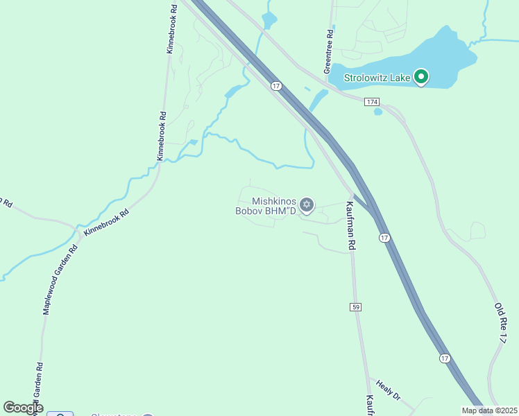 map of restaurants, bars, coffee shops, grocery stores, and more near 20 Vishnitze Lane in Monticello