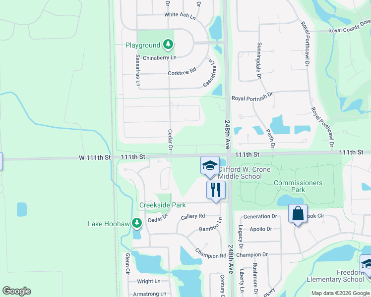 map of restaurants, bars, coffee shops, grocery stores, and more near 4222 Pond Willow Road in Naperville