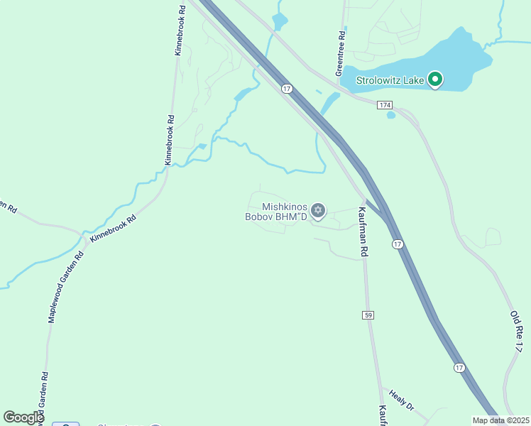 map of restaurants, bars, coffee shops, grocery stores, and more near 20 Vishnitze Lane in Monticello