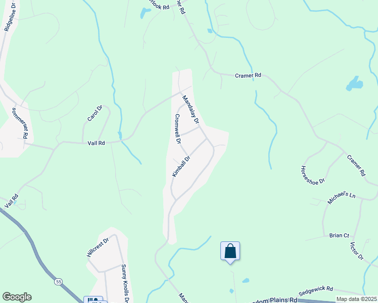 map of restaurants, bars, coffee shops, grocery stores, and more near 19 Kimball Drive in Poughkeepsie