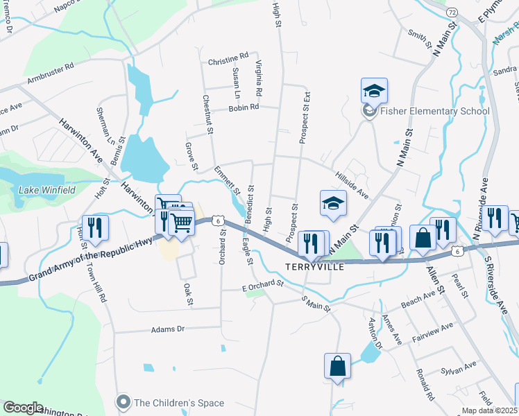 map of restaurants, bars, coffee shops, grocery stores, and more near 15 High Street in Plymouth