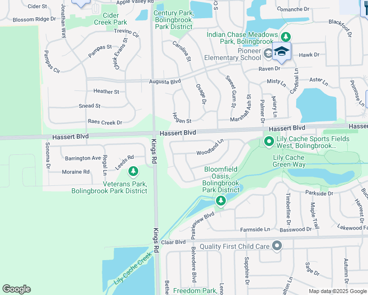 map of restaurants, bars, coffee shops, grocery stores, and more near in Bolingbrook
