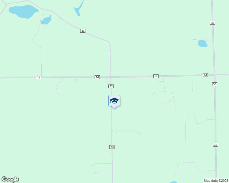 map of restaurants, bars, coffee shops, grocery stores, and more near 56100 County Road 33 in Middlebury