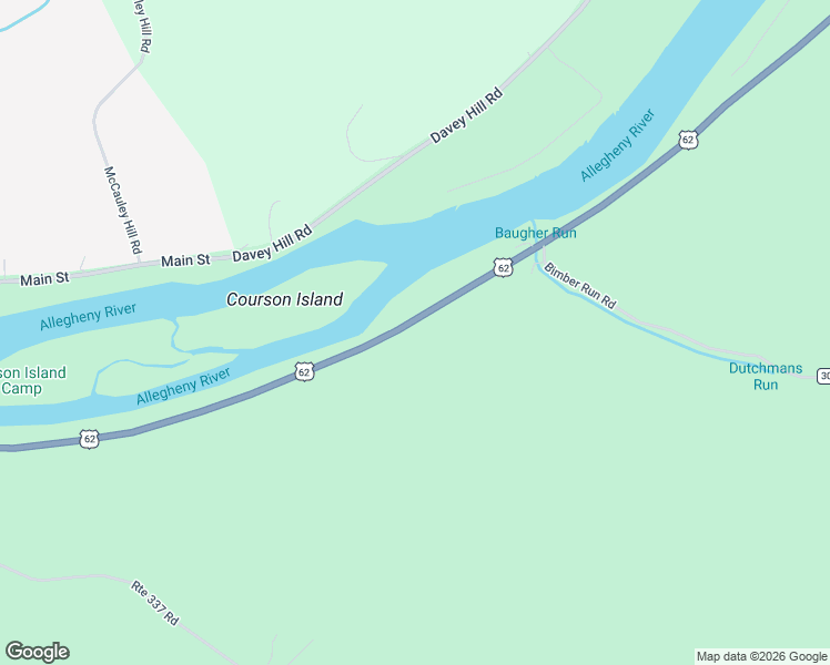map of restaurants, bars, coffee shops, grocery stores, and more near 13685 U.S. 62 in Tidioute