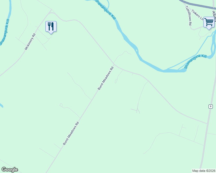 map of restaurants, bars, coffee shops, grocery stores, and more near 33 Burnt Meadows Road in Gardiner