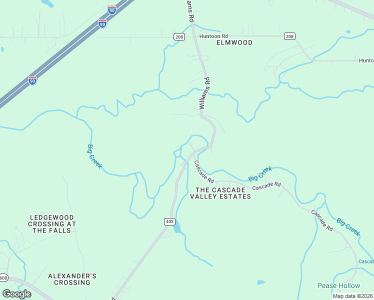 map of restaurants, bars, coffee shops, grocery stores, and more near 7020 Williams Road in Painesville