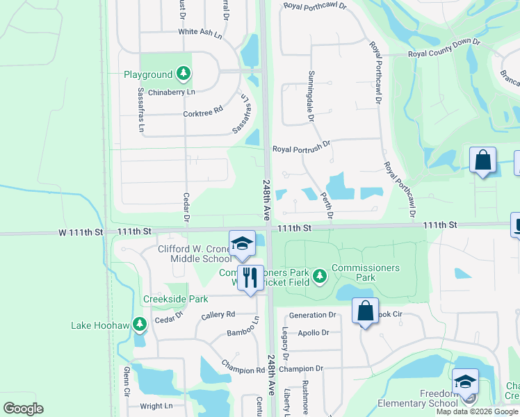 map of restaurants, bars, coffee shops, grocery stores, and more near 3920 Callander Court in Naperville