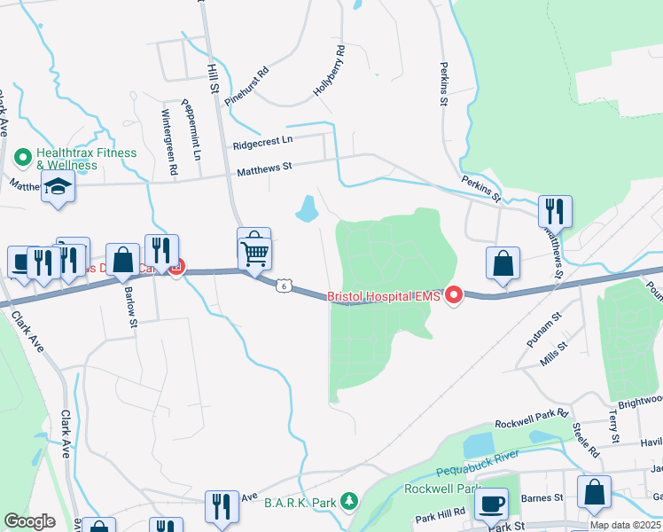 map of restaurants, bars, coffee shops, grocery stores, and more near 40 Everett Street in Bristol
