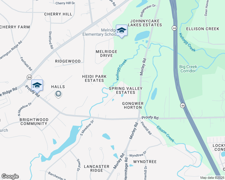 map of restaurants, bars, coffee shops, grocery stores, and more near 10459 Stuart Dr in Painesville