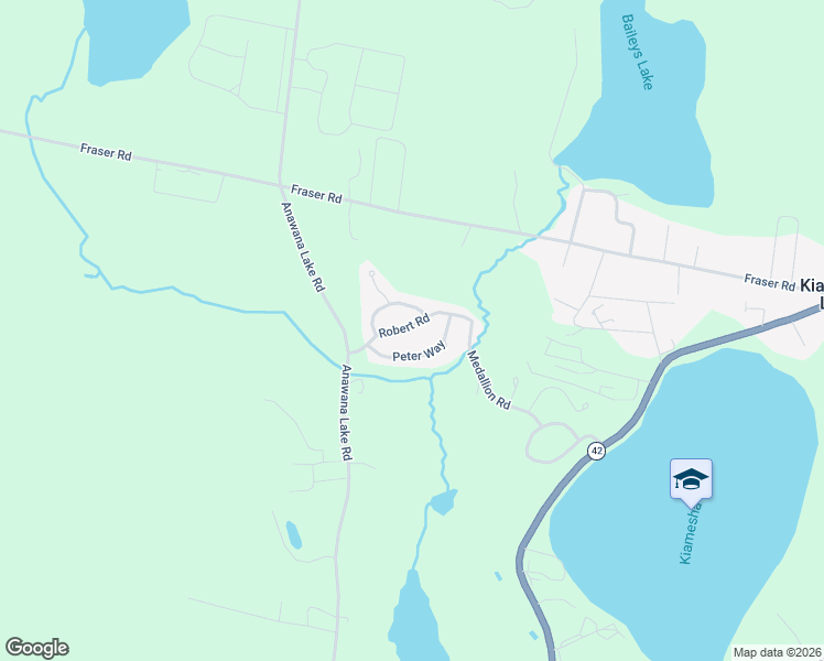 map of restaurants, bars, coffee shops, grocery stores, and more near 34 Robert Rd in Kiamesha Lake