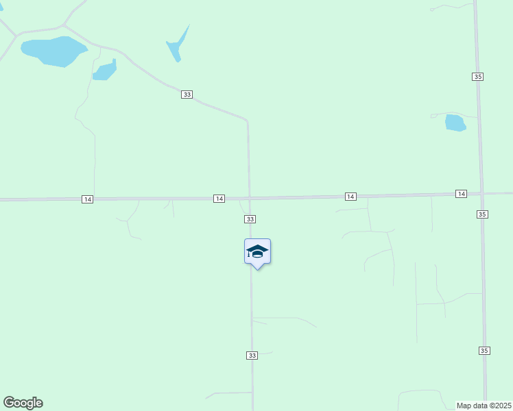 map of restaurants, bars, coffee shops, grocery stores, and more near 14976 County Road 14 in Middlebury