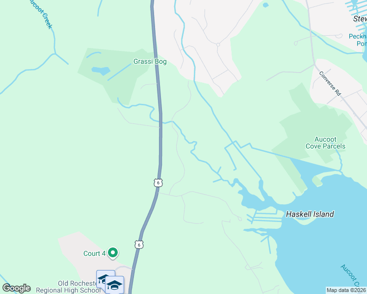 map of restaurants, bars, coffee shops, grocery stores, and more near 46 Holly Pond Road in Marion