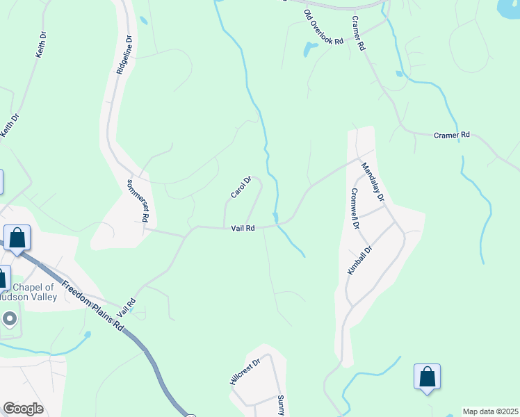 map of restaurants, bars, coffee shops, grocery stores, and more near 35 Carol Drive in Poughkeepsie