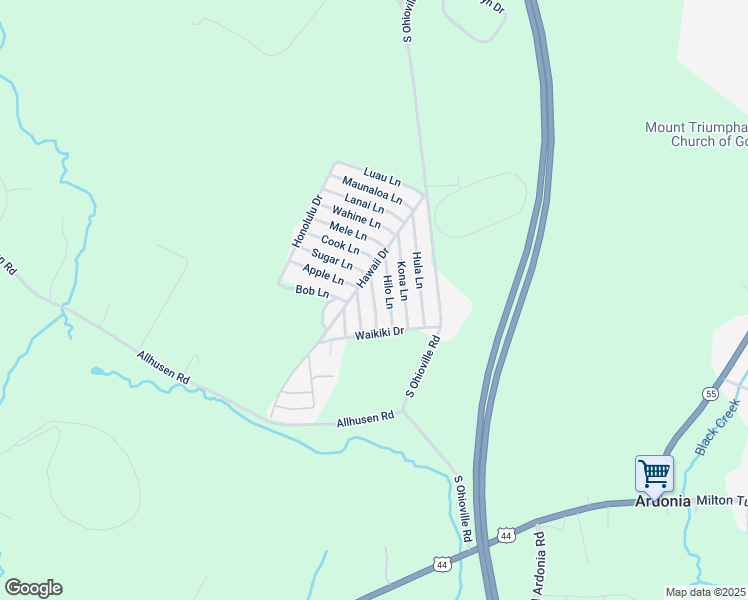 map of restaurants, bars, coffee shops, grocery stores, and more near Oahu Lane in Modena