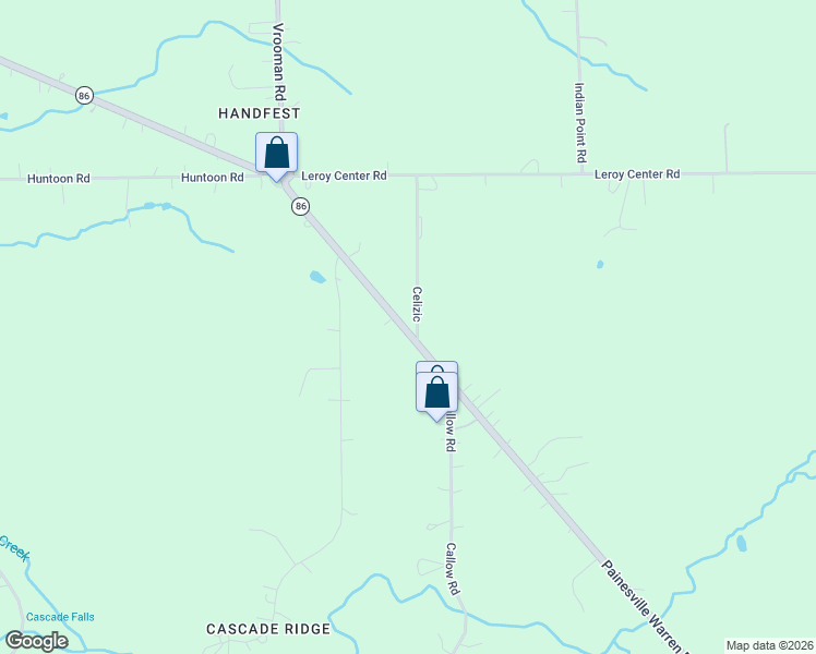 map of restaurants, bars, coffee shops, grocery stores, and more near 6893 Mildon Drive in Painesville