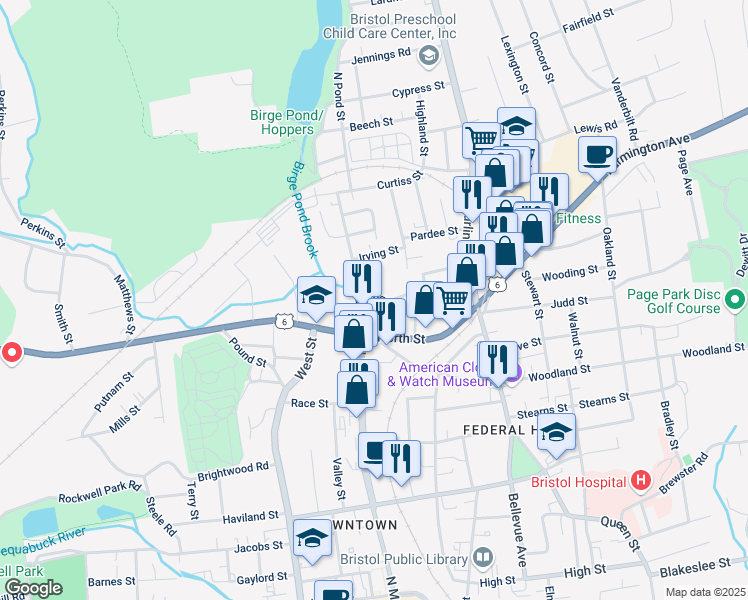 map of restaurants, bars, coffee shops, grocery stores, and more near in Bristol