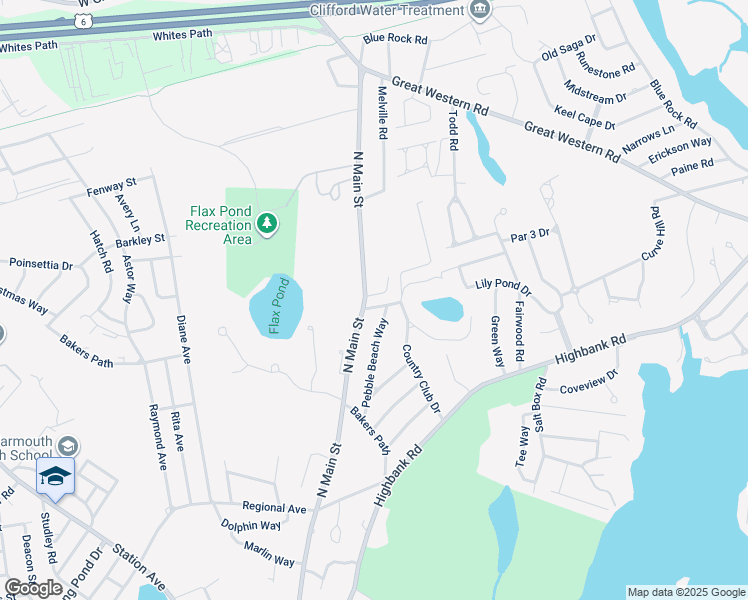 map of restaurants, bars, coffee shops, grocery stores, and more near 56 Pebble Beach Way in Yarmouth