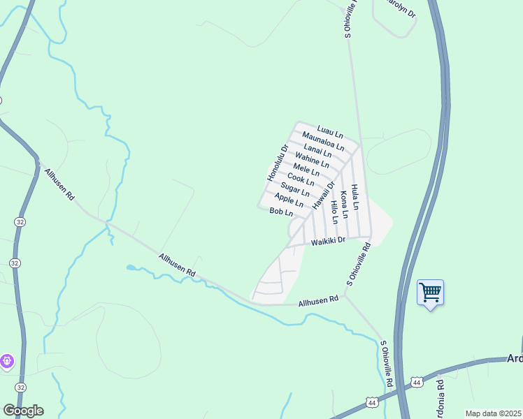 map of restaurants, bars, coffee shops, grocery stores, and more near 75 Alhusen Road in New Paltz
