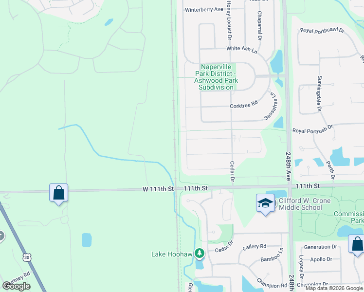 map of restaurants, bars, coffee shops, grocery stores, and more near 4339 Carpenter Road in Naperville