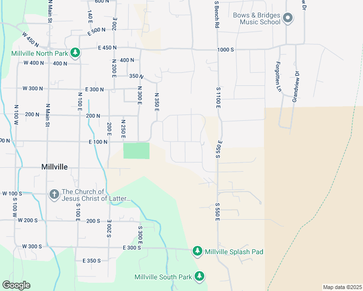 map of restaurants, bars, coffee shops, grocery stores, and more near 444 East 100 North in Providence