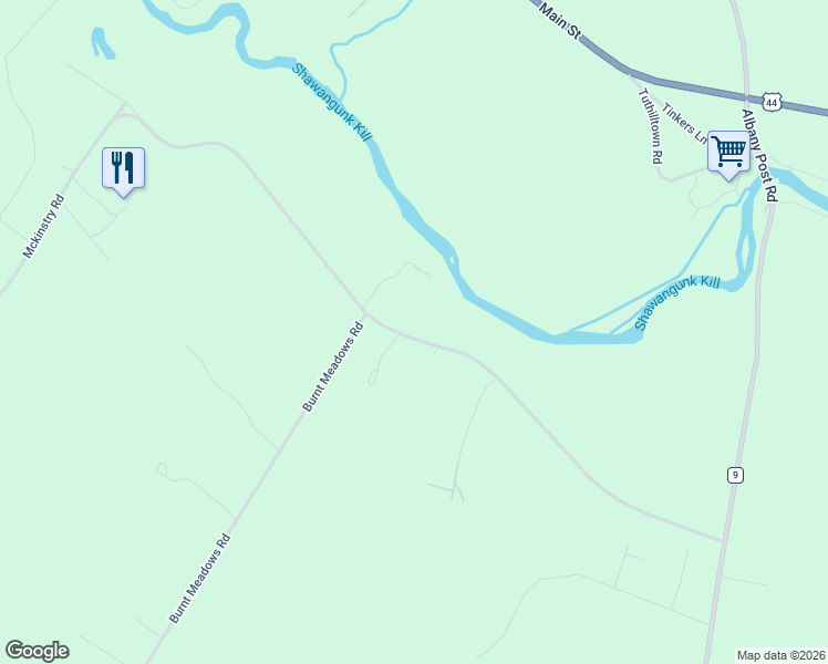 map of restaurants, bars, coffee shops, grocery stores, and more near 162 Mckinstry Road in Gardiner
