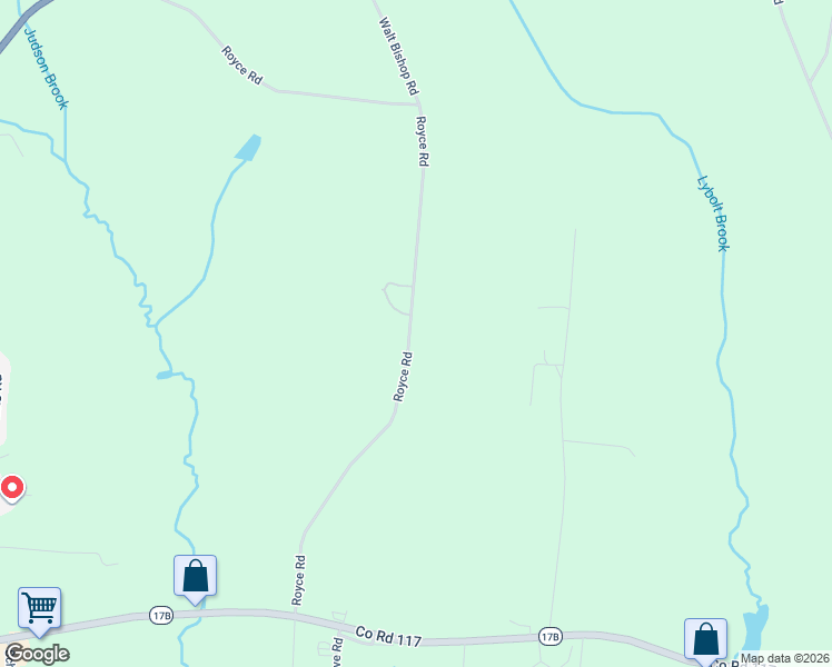 map of restaurants, bars, coffee shops, grocery stores, and more near 241 Royce Road in White Lake