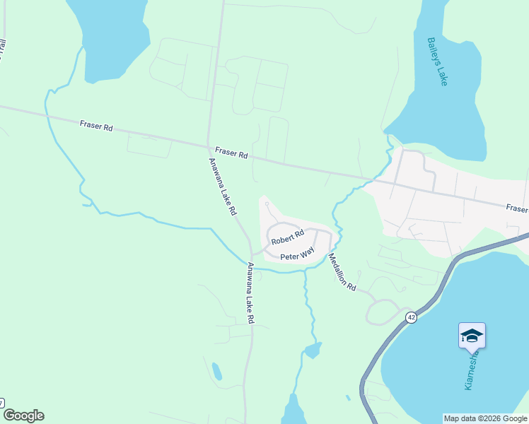 map of restaurants, bars, coffee shops, grocery stores, and more near 15 Kathleen Court in Kiamesha Lake