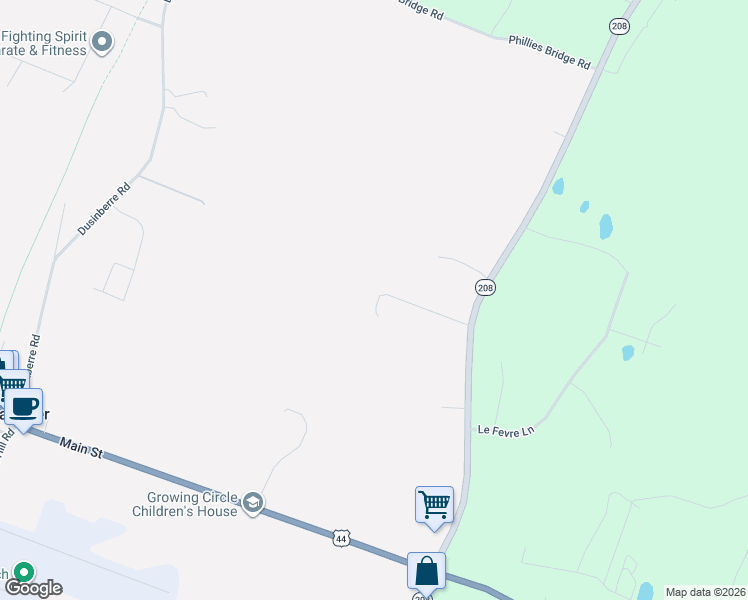 map of restaurants, bars, coffee shops, grocery stores, and more near 505 Mountain View Drive in New Paltz