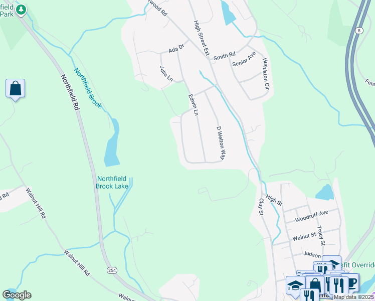 map of restaurants, bars, coffee shops, grocery stores, and more near 360 D Welton Way in Thomaston