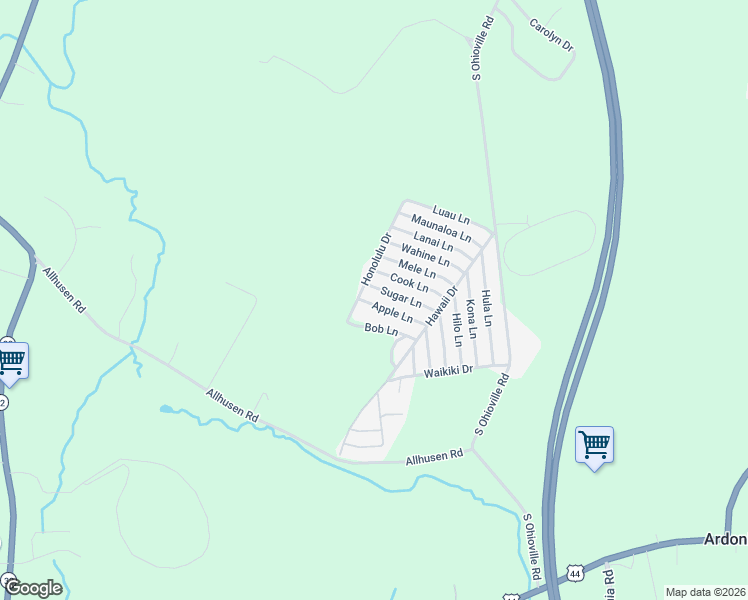 map of restaurants, bars, coffee shops, grocery stores, and more near 14 Apple Lane in New Paltz
